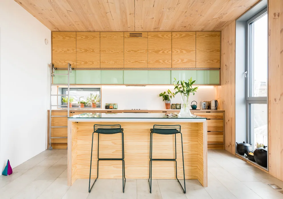 Plywood kitchen